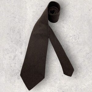 CHURCH'S Solid Brown Wool LUXURY Tie ENGLAND